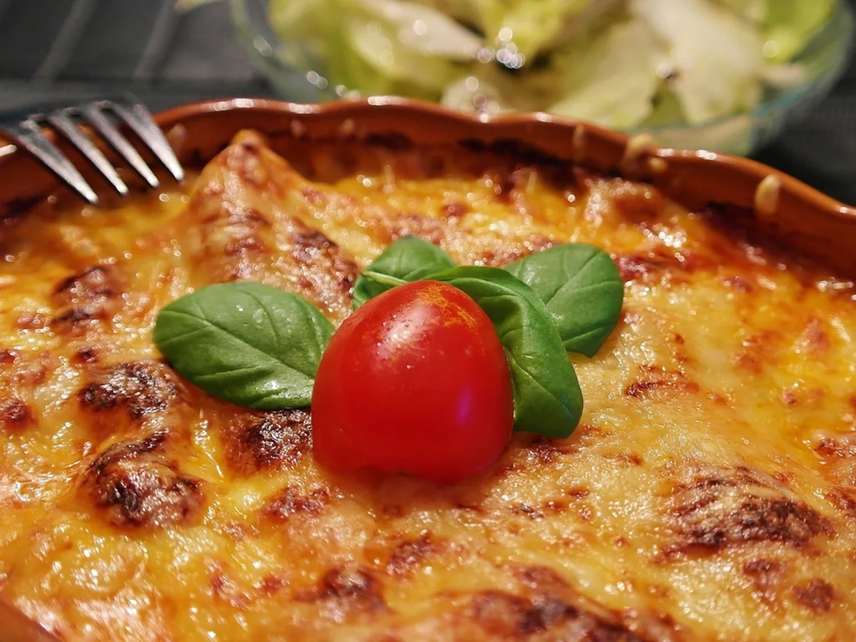 Beef lasagne